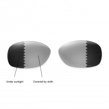 Walleva Polarized Transition/Photochromic Replacement Lenses For Ray-Ban Wayfarer RB2132 52mm